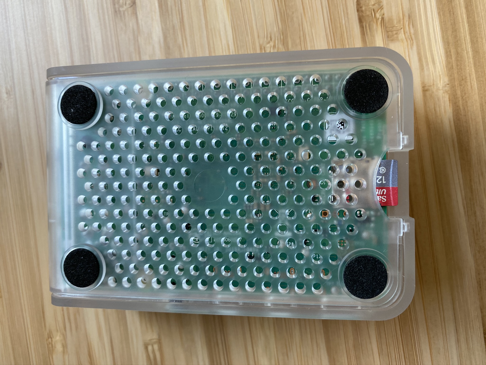 Insert micro SD card